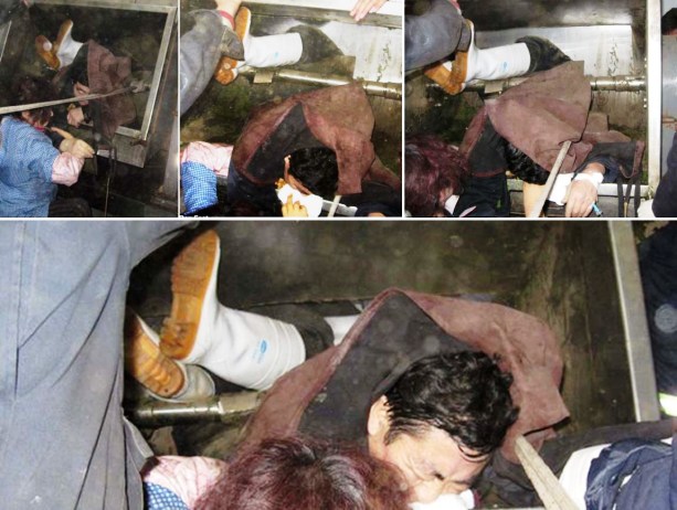 Mengerikan! Pekerja China Tersedot Mesin Membuat Tubuhnya Terlipat